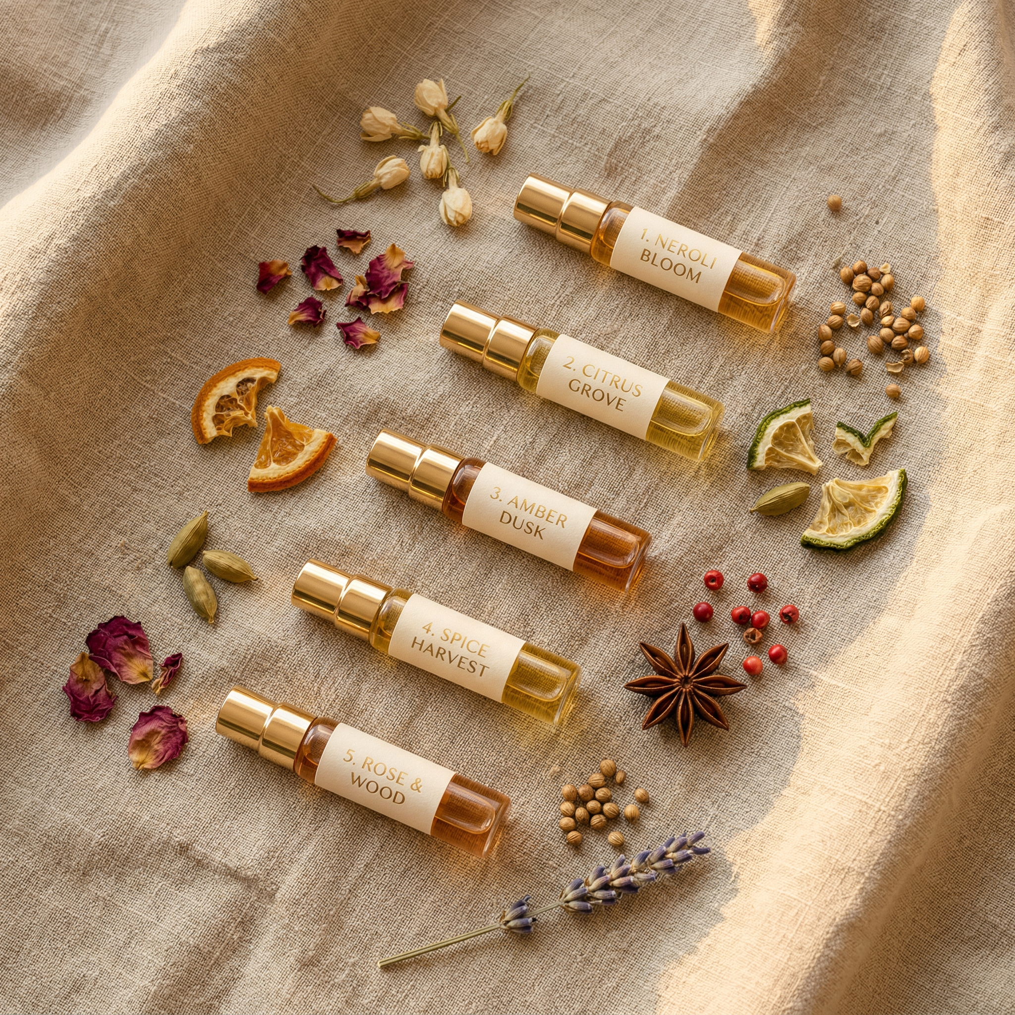 Discovery Set — five 2ml fragrance vials