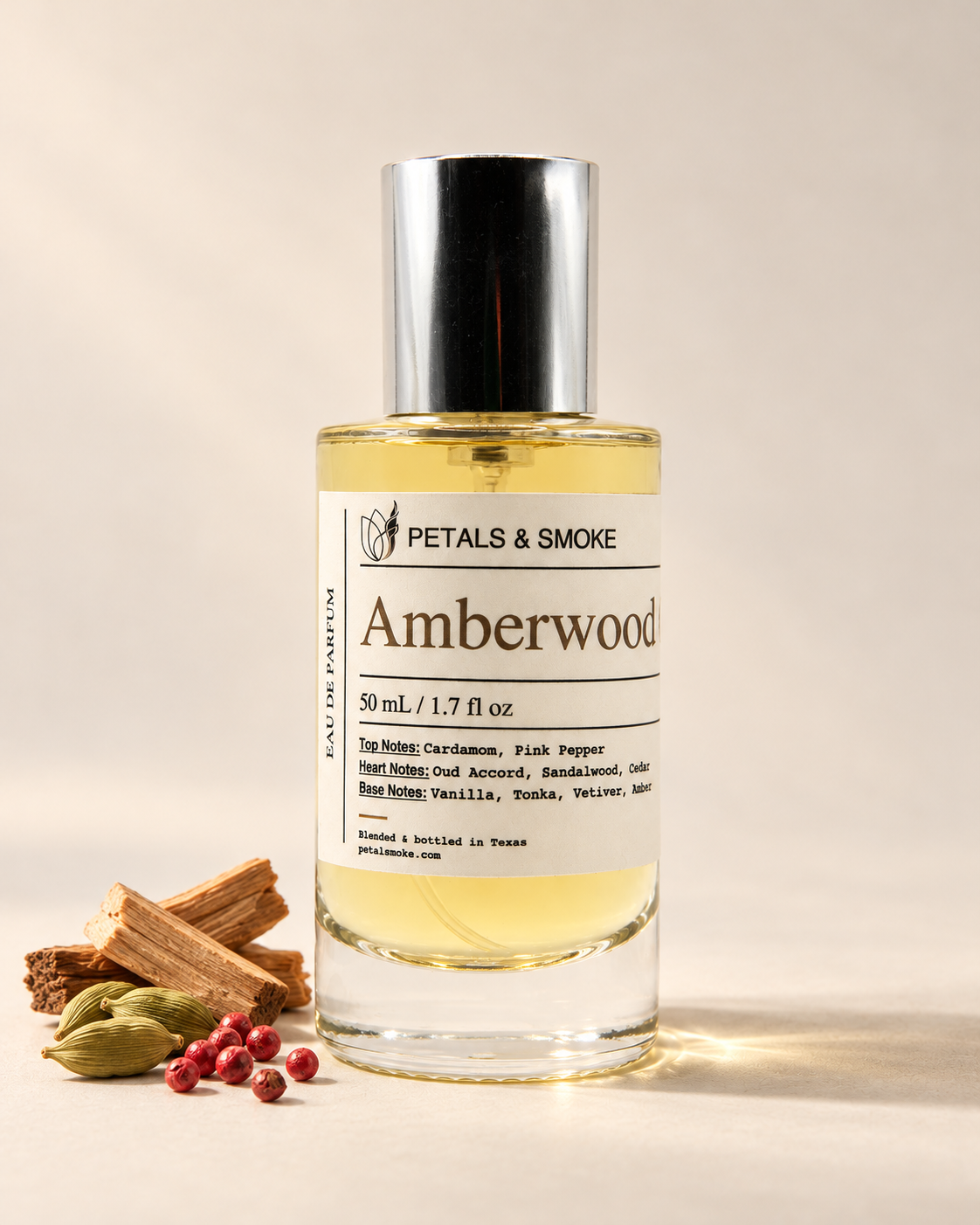 Amberwood Oud, 50 mL bottle photo