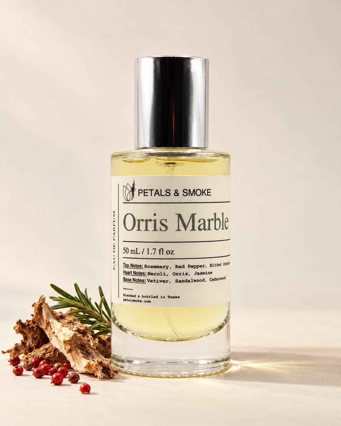 Orris Marble, 50 mL bottle photograph