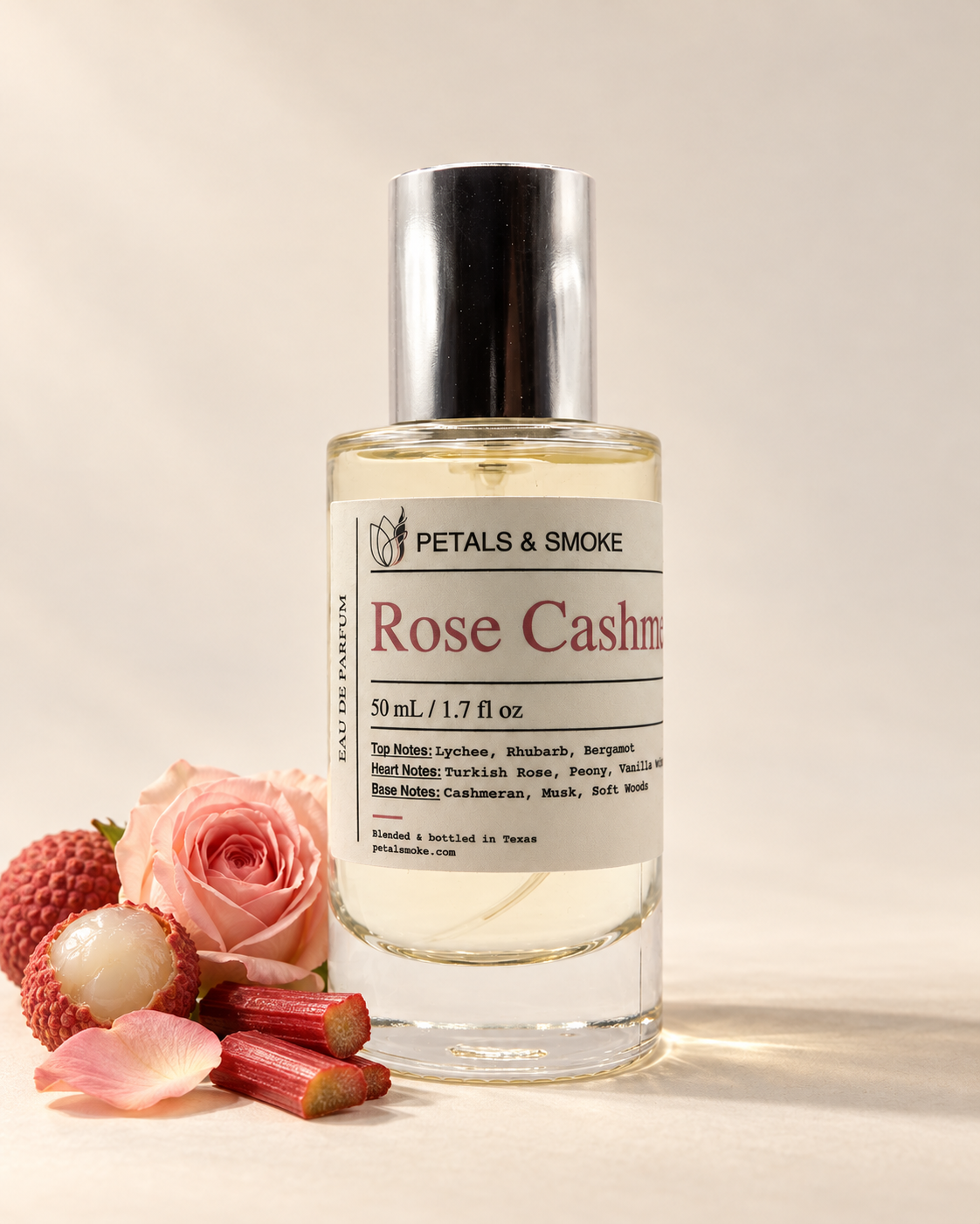 Rose Cashmere, 50 mL bottle photograph