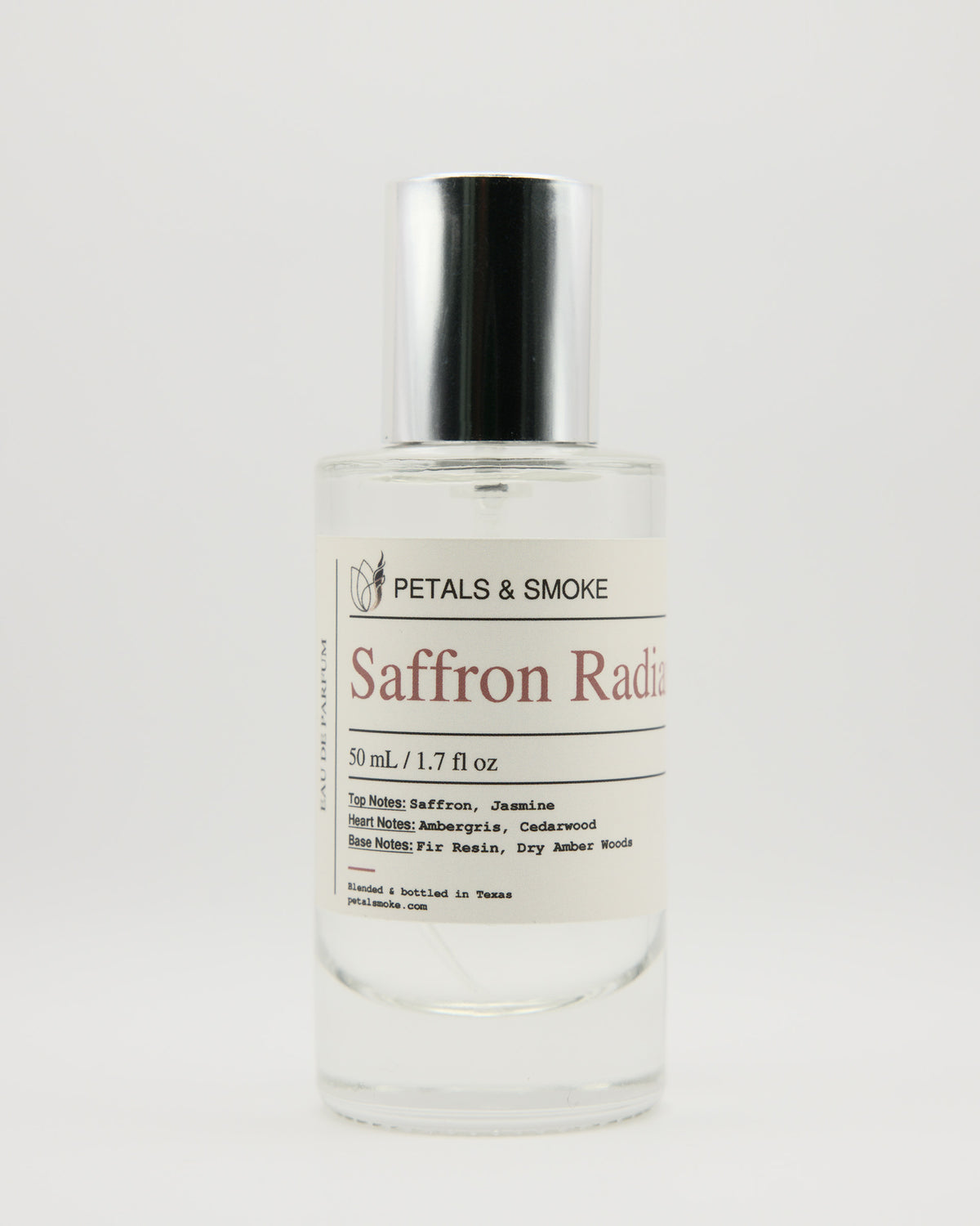 Saffron Radiant, 50 mL bottle photograph