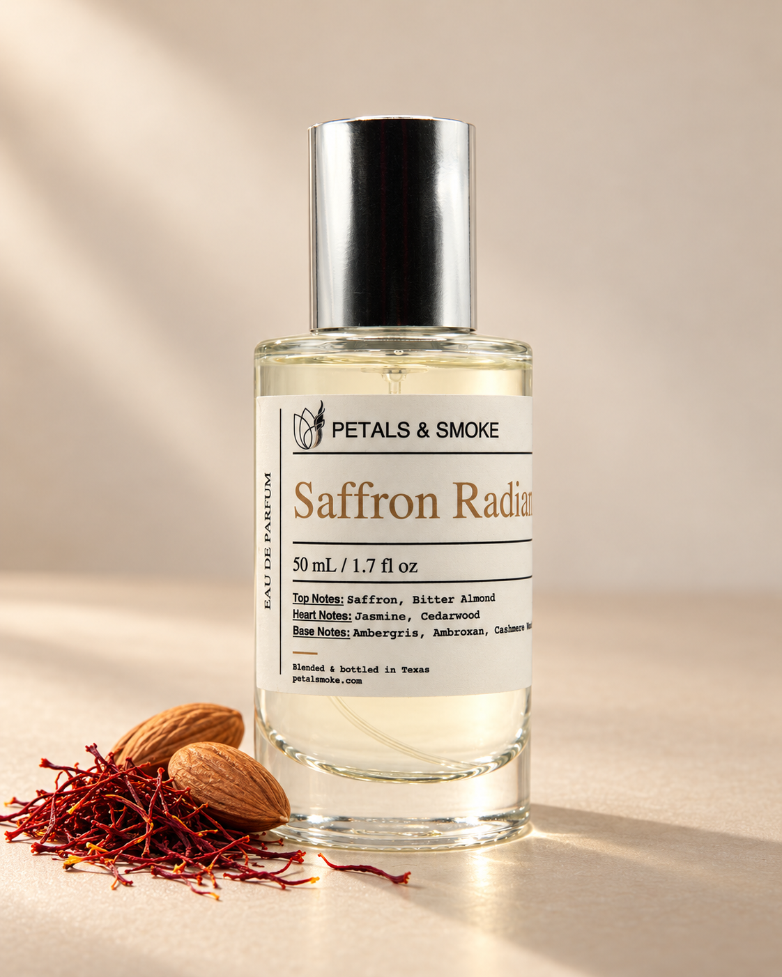 Saffron Radiant Extrait, 50 mL bottle photograph
