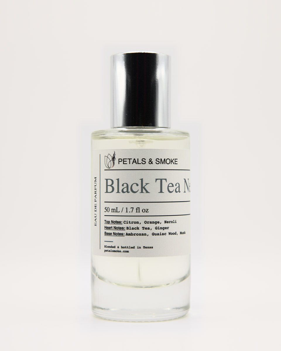 Black Tea Neroli, 50 mL bottle photograph