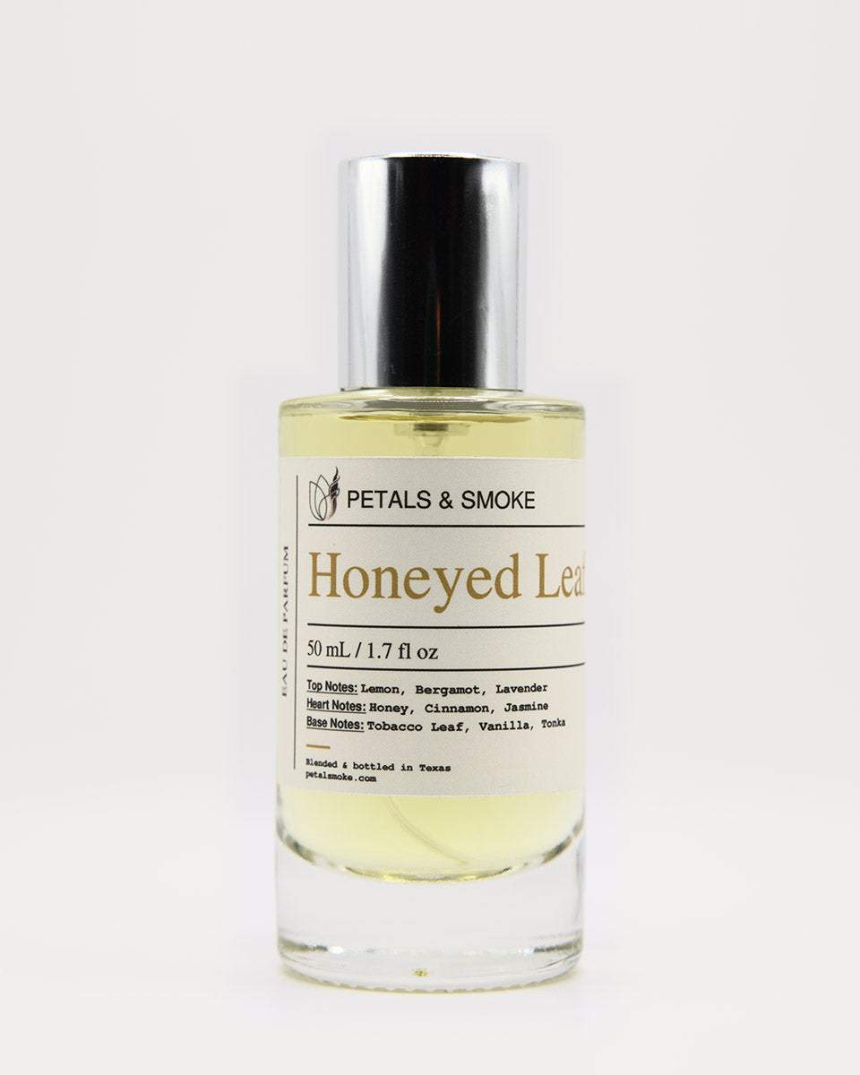Honeyed Leaf, 50 mL bottle photograph
