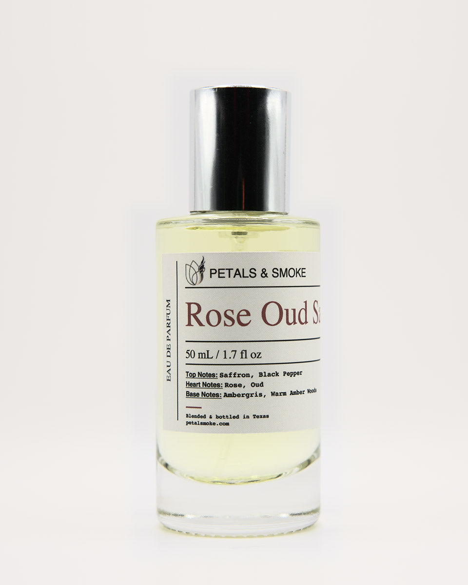 Rose Oud Saffron, 50 mL bottle photograph